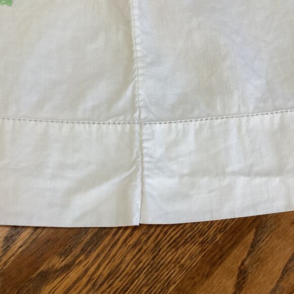 Single Pillowcase Handmade Floral Needlepoint Embroidered 18x29 Vintage Case - Picture 4 of 10